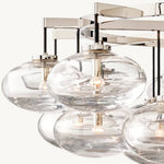 Cabrette Pristine Glass Round Chandelier 60"