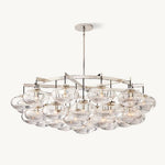 Cabrette Pristine Glass Round Chandelier 60"