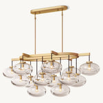 Cabrette Pristine Glass Linear Chandelier 54"