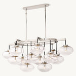 Cabrette Pristine Glass Linear Chandelier 54"