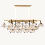 Cabrette Pristine Glass Linear Chandelier 72"