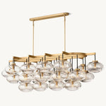 Cabrette Pristine Glass Linear Chandelier 72"
