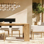 Cabrette Pristine Glass Linear Chandelier 72"