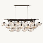 Cabrette Pristine Glass Linear Chandelier 72"