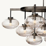 Cabrette Pristine Glass Linear Chandelier 72"