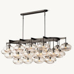 Cabrette Pristine Glass Linear Chandelier 72"