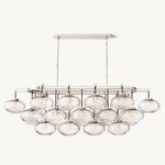 Cabrette Pristine Glass Linear Chandelier 72"