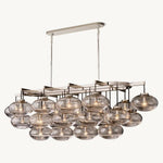 Cabrette Pristine Glass Linear Chandelier 72"