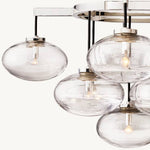 Cabrette Pristine Glass Linear Chandelier 72"