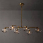 Cabrette Pristine Glass Mobile Linear Chandelier