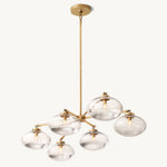 Cabrette Pristine Glass Mobile Linear Chandelier
