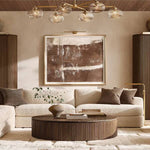 Cabrette Pristine Glass Mobile Linear Chandelier