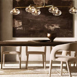 Cabrette Pristine Glass Mobile Linear Chandelier