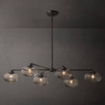 Cabrette Pristine Glass Mobile Linear Chandelier