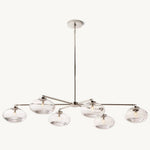 Cabrette Pristine Glass Mobile Linear Chandelier