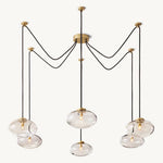 Cabrette Pristine Glass Suspended Chandelier 84"