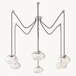Cabrette Pristine Glass Suspended Chandelier 84"