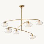 Cabrette Pristine Glass Mobile Round Chandelier