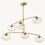 Cabrette Pristine Glass Mobile Round Chandelier