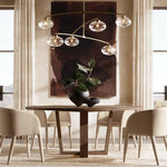 Cabrette Pristine Glass Mobile Round Chandelier