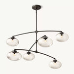Cabrette Pristine Glass Mobile Round Chandelier