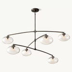 Cabrette Pristine Glass Mobile Round Chandelier