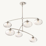 Cabrette Pristine Glass Mobile Round Chandelier