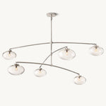 Cabrette Pristine Glass Mobile Round Chandelier