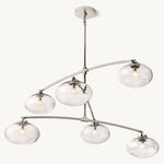 Cabrette Pristine Glass Mobile Round Chandelier