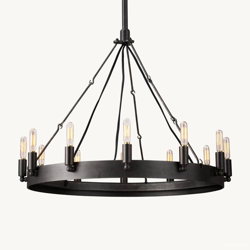Camino Vintage Structural Round Chandelier 26"