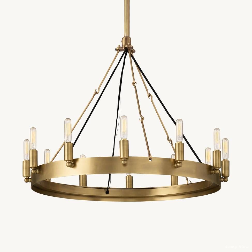 Camino Vintage Structural Round Chandelier 26"