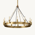 Camino Vintage Structural Round Chandelier 26"