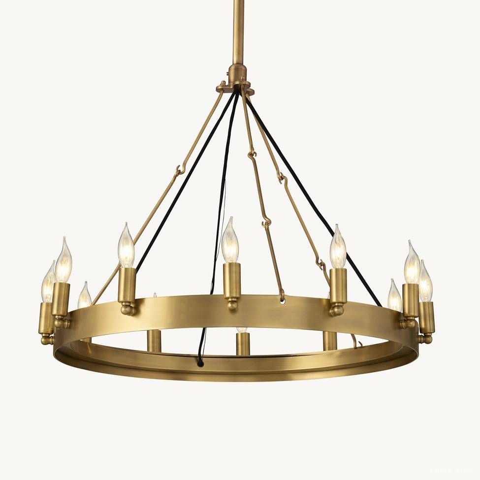 Camino Vintage Structural Round Chandelier 26"