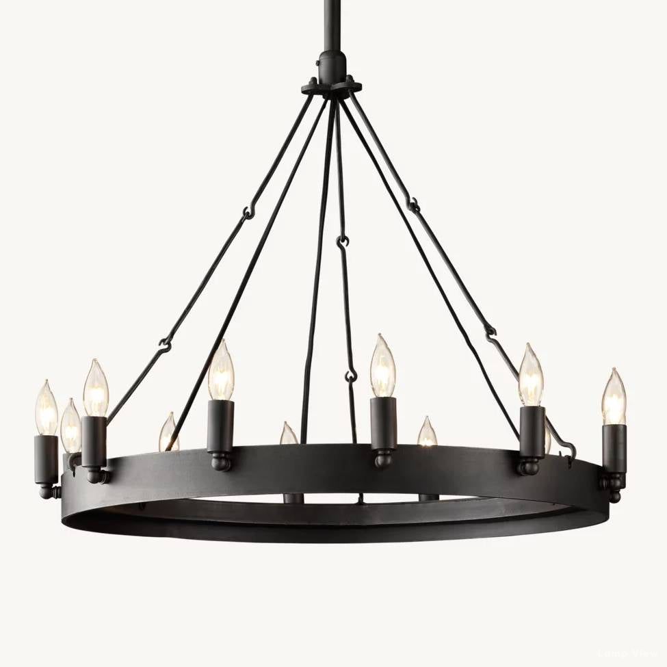 Camino Vintage Structural Round Chandelier 26"