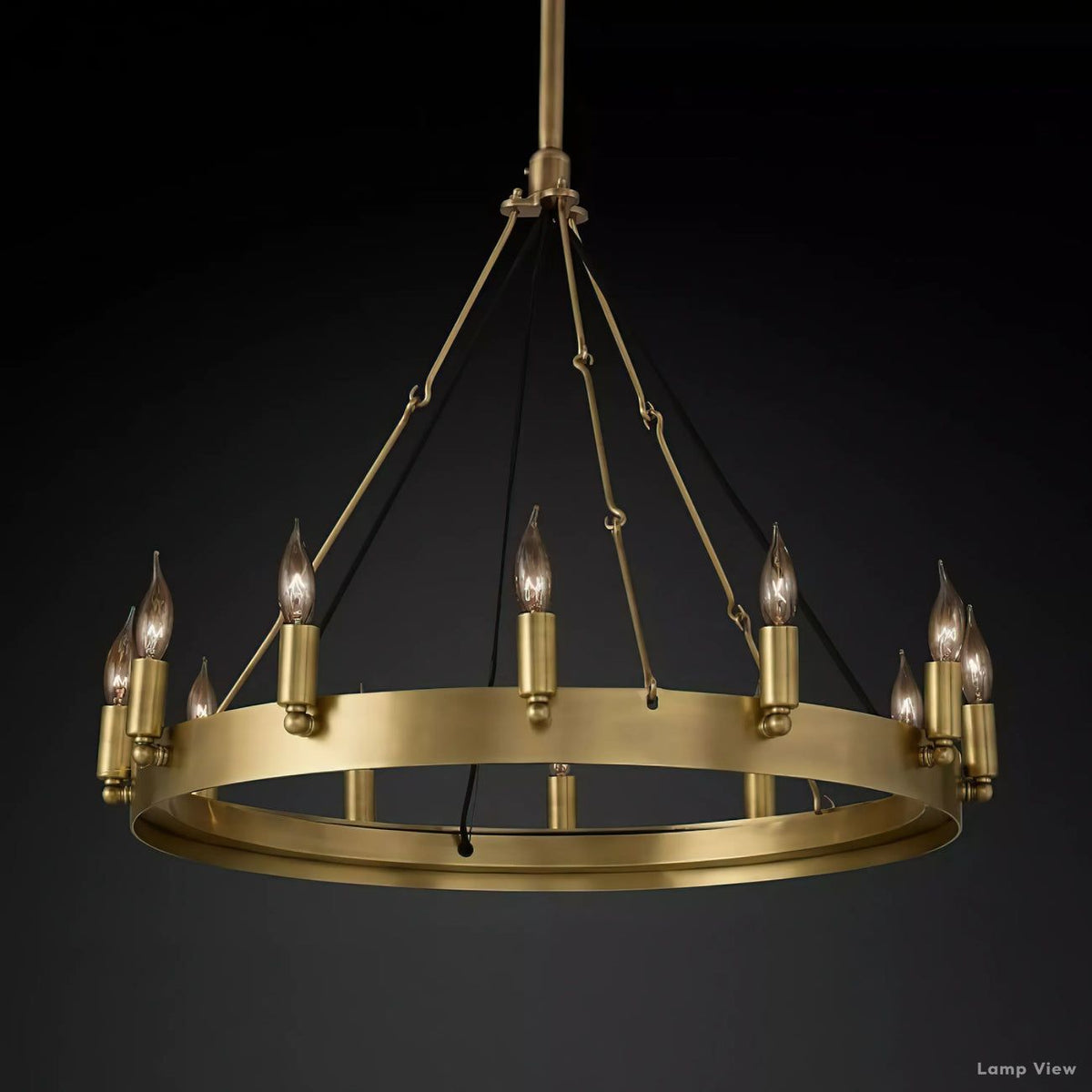Camino Vintage Structural Round Chandelier 26"