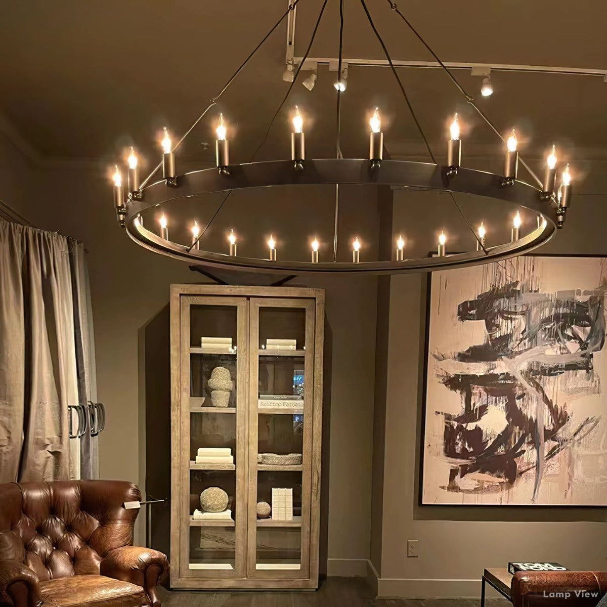 Camino Vintage Structural Round Chandelier 38"