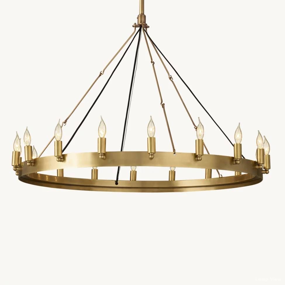 Camino Vintage Structural Round Chandelier 38"