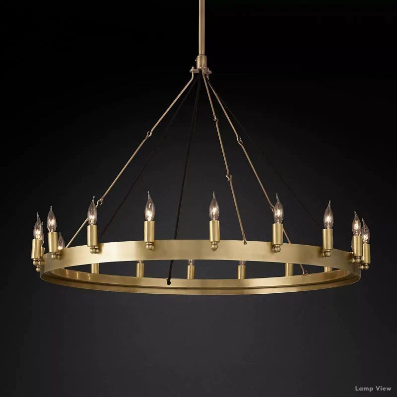 Camino Vintage Structural Round Chandelier 38"