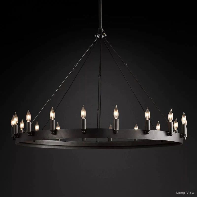 Camino Vintage Structural Round Chandelier 38"