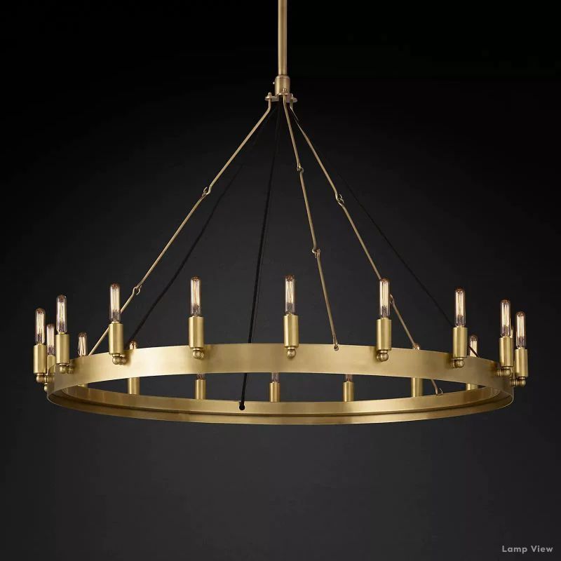 Camino Vintage Structural Round Chandelier 38"