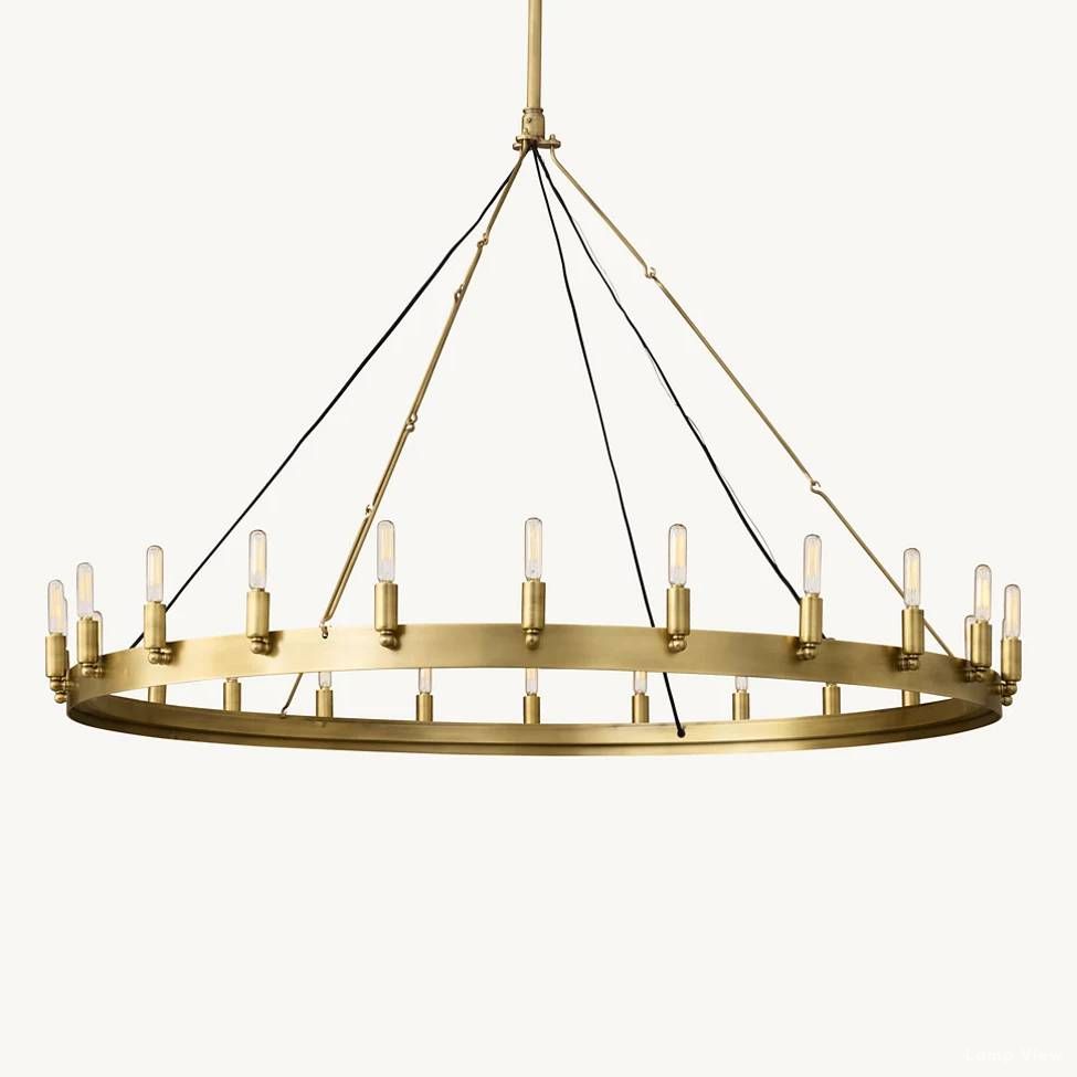 Camino Vintage Structural Round Chandelier 50"