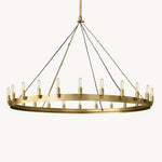 Camino Vintage Structural Round Chandelier 50"