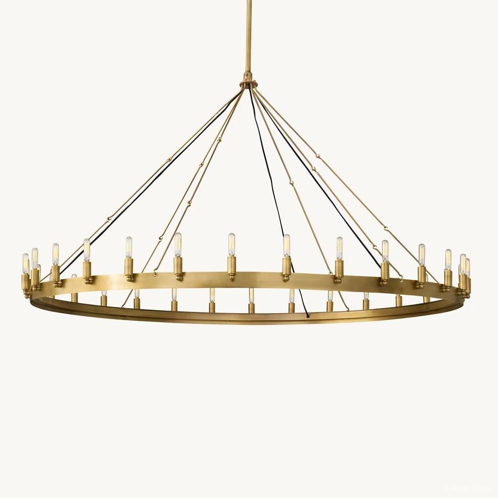 Camino Vintage Structural Round Chandelier 63"