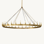 Camino Vintage Structural Round Chandelier 63"
