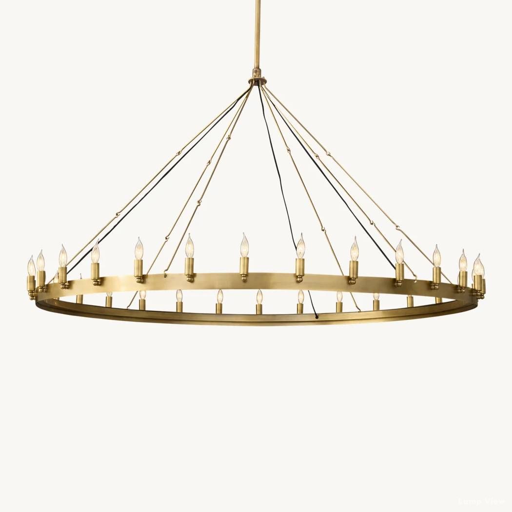 Camino Vintage Structural Round Chandelier 63"