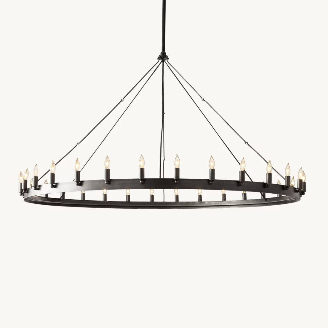 Camino Vintage Structural Round Chandelier 63"