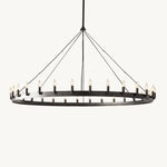 Camino Vintage Structural Round Chandelier 63"