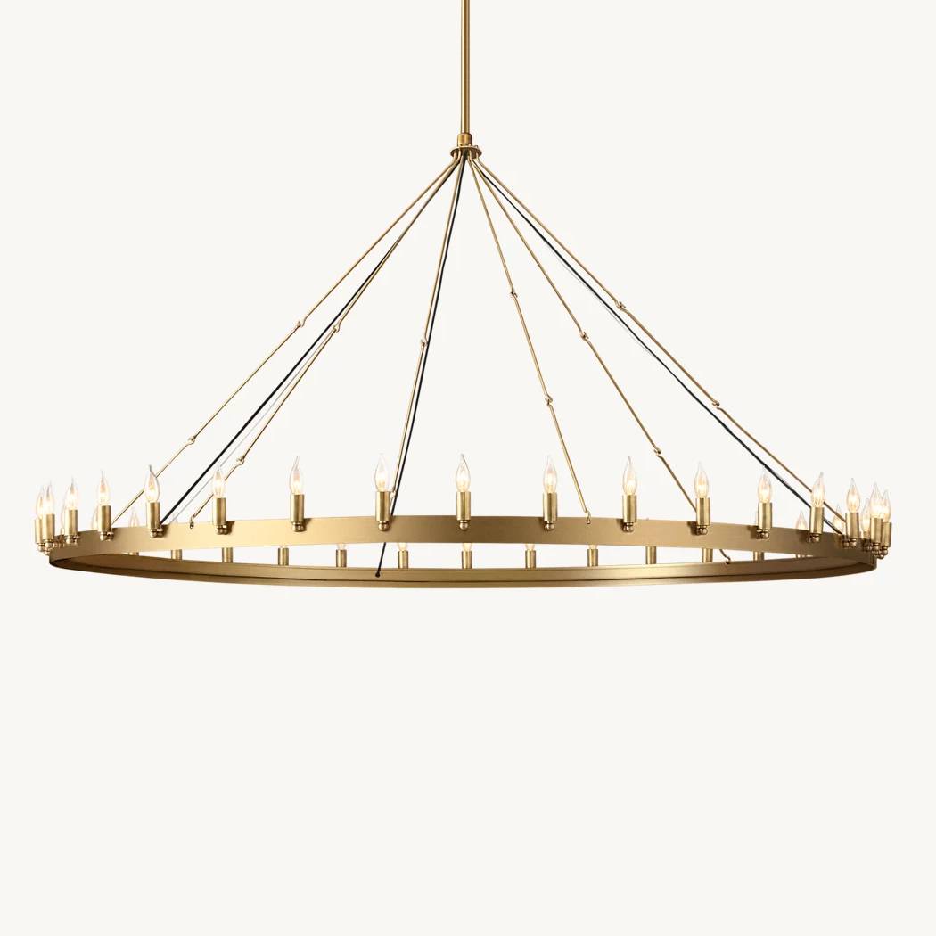 Camino Round Chandelier 73"