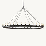 Camino Vintage Structural Round Chandelier 73"