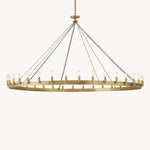 Camino Vintage Structural Round Chandelier 73"
